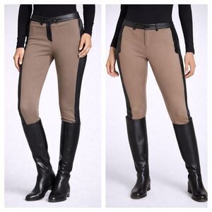 Rudsak Dara Leather & Stretch Polyester Spandex Equestrian Style Leggings